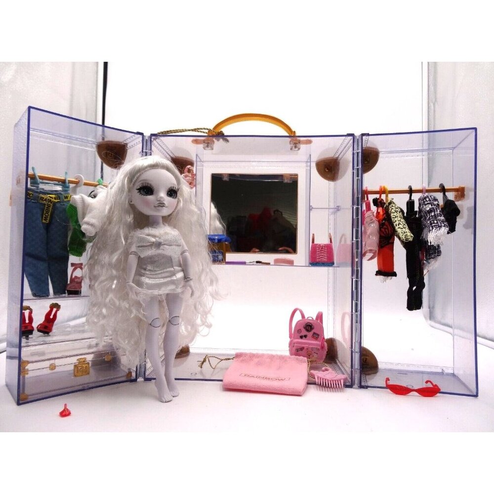 Rainbow High Deluxe Fashion Closet Clear Fashion StorageNo Lock Doll Natasha Zim